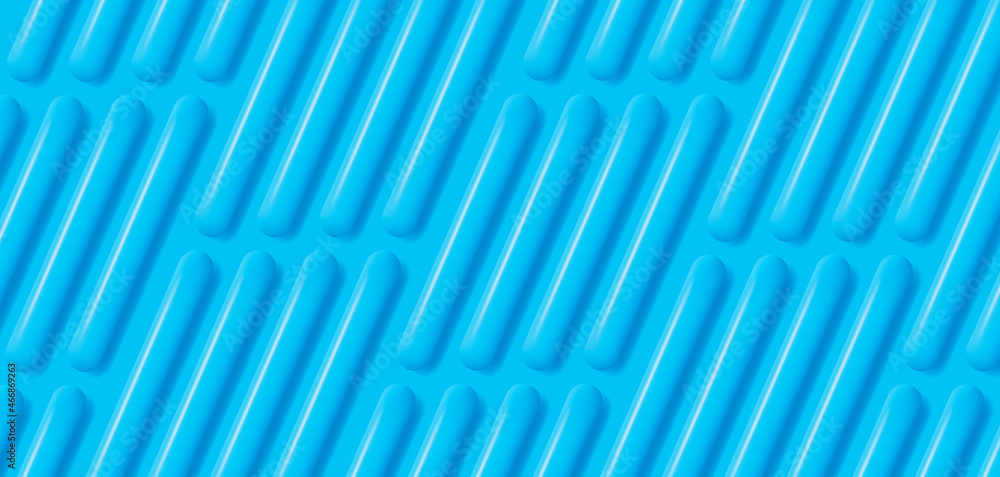 Aufkleber vector abstract volume background with blue convex straight lines creating texture