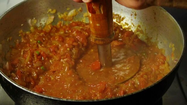 Prepping a Traditional Indian Vegetable Meal