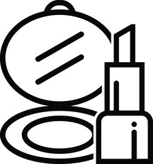 Makeup icon set vector design.