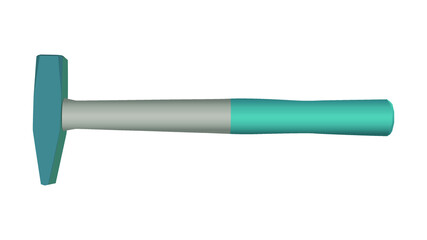 hammer isolated on white background, hammer vector illustration