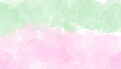 Pink and green abstract watercolor background. Wallpaper art.