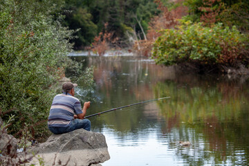 fishing on the lake