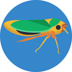 Leafhopper. Insects and Bugs Icon.