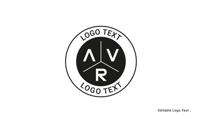 Vintage Retro AVR Letters Logo Vector Stamp 