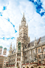 Fototapeta na wymiar Street view of downtown Munich, Germany.