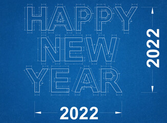 Happy New year 2022 - Blueprint