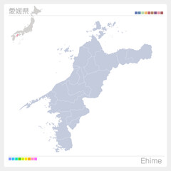 愛媛県の地図・Ehime