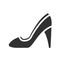 Woman shoe icon vector design flat