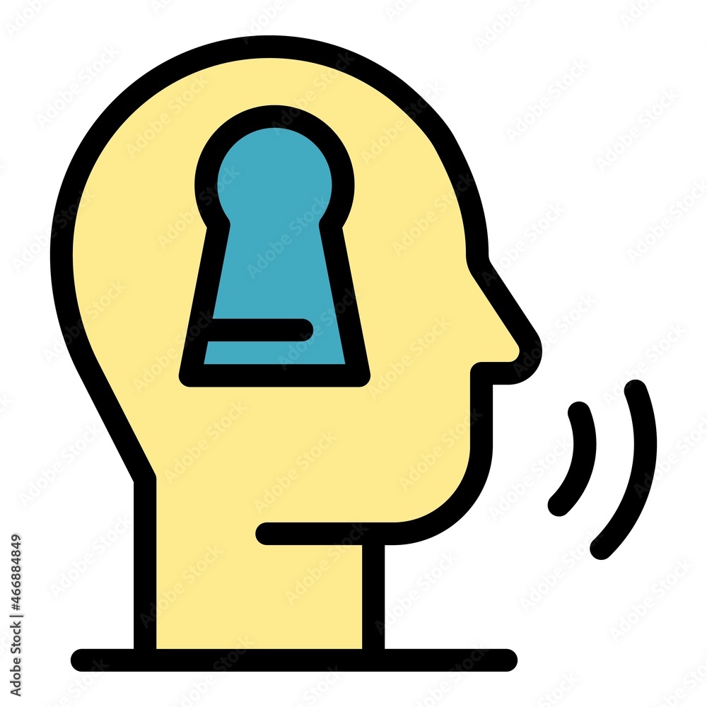 Aufkleber security service icon. outline security service vector icon color flat isolated