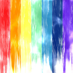 縦に流れる七色の背景　下（虹　正方形）