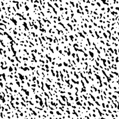 Abstract grain vector seamless pattern. Noise grunge black white repeat flecked texture background. Textured paper overlay print with dots, spots, stains