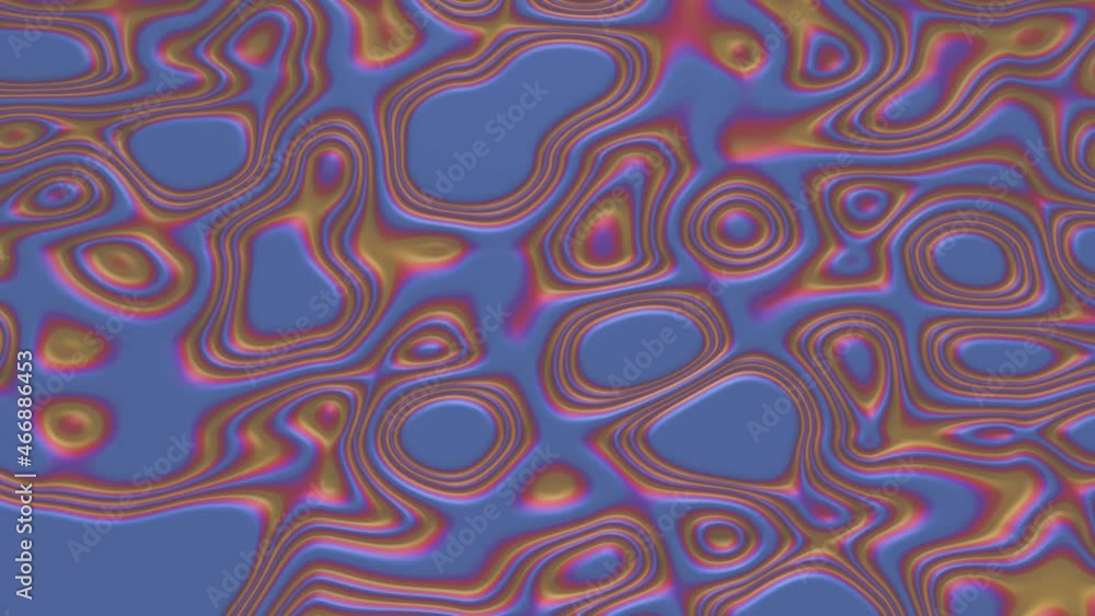 Aufkleber 4k video animation. wavy abstract animated background. infinite loop