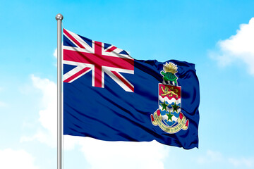 Cayman Islands Flying Flag