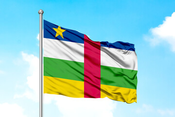 Central African Republic Flying Flag