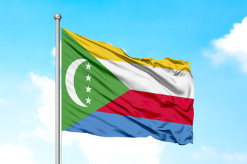 Naklejka na ściany i meble Comoros Flying Flag