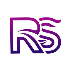 Creative RS logo icon design