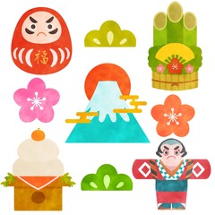 お正月 イラストセット