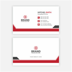 Modern elegant double-sided creative business card template design. Horizontal and vertical business card layout. Personal business card or visiting card design. Business card vector template design