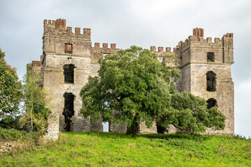 The remains of Raphoe castle in County Donegal - Ireland