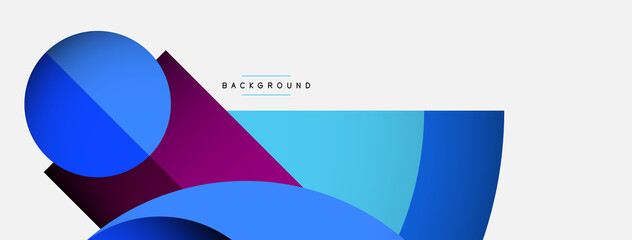 Trendy shapes, color minimal design composition, lines and shadows for wallpaper banner background or landing page