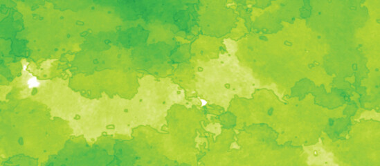 abstractly vector green watercolor background. Texture of old paper . painted, cracked, fragmented and obsolete wall background.