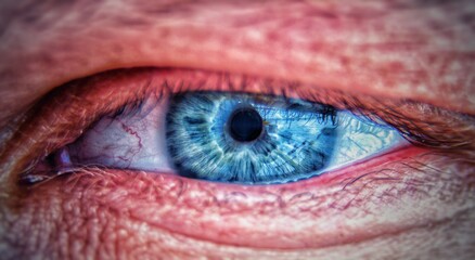 close up of eye
