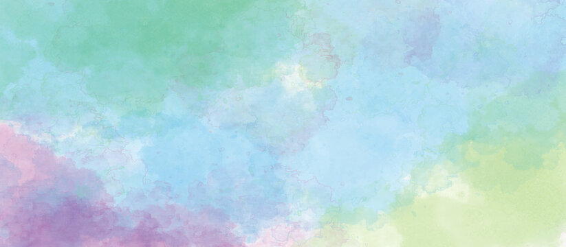cloudy sky with pastel gradient color and grunge paper texture, sky and soft cloud with pastel color filter and grunge texture, nature abstract background. Colorful painted vintage background © Creative