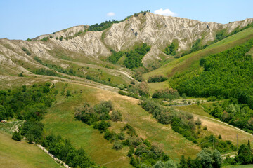 Rural landscape on the hills near  Riolo Terme and Brisighella