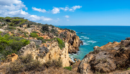 Coast of Albufeira, Algarve, Portugal
