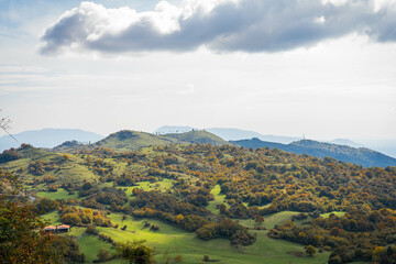 Autumn colors in the mountains near Rome, Italy