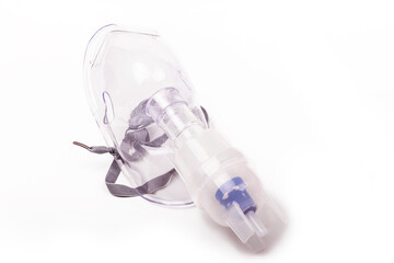Fototapeta na wymiar on a white background. the inhaler. to improve the metabolism in the body. reduction of shortness of breath and cough close-up