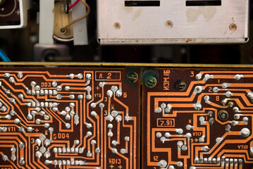 back of tape recorder