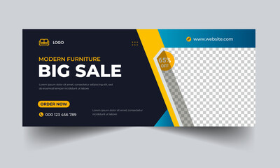 Furniture Facebook cover page template