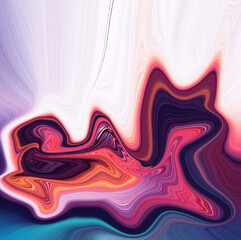 Red abstract liquid marble texture, fluid art. Very nice abstract colorful design swirl background Video. 3D Rendering, 4K.