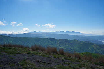 長野県　高ボッチ高原からの南アルプス
