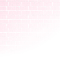 正方形　かわいいピンクのタイル壁紙背景　ホワイトグラデーション