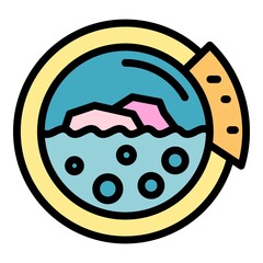 Softener icon. Outline softener vector icon color flat isolated