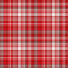 Seamless pattern in positive red and warm gray colors for plaid, fabric, textile, clothes, tablecloth and other things. Vector image.