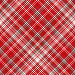 Seamless pattern in positive red and warm gray colors for plaid, fabric, textile, clothes, tablecloth and other things. Vector image. 2