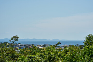 Obraz premium 神奈川県 大磯城山公園からの景色 