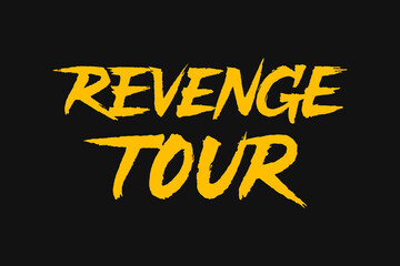 Naklejka na ściany i meble Revenge Tour lettering design