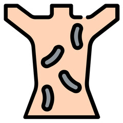 leech Color line icon