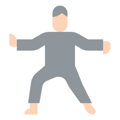 tai chi flat icon
