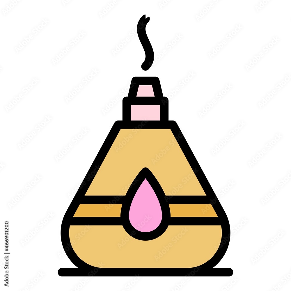 Poster smoking diffuser icon. outline smoking diffuser vector icon color flat isolated