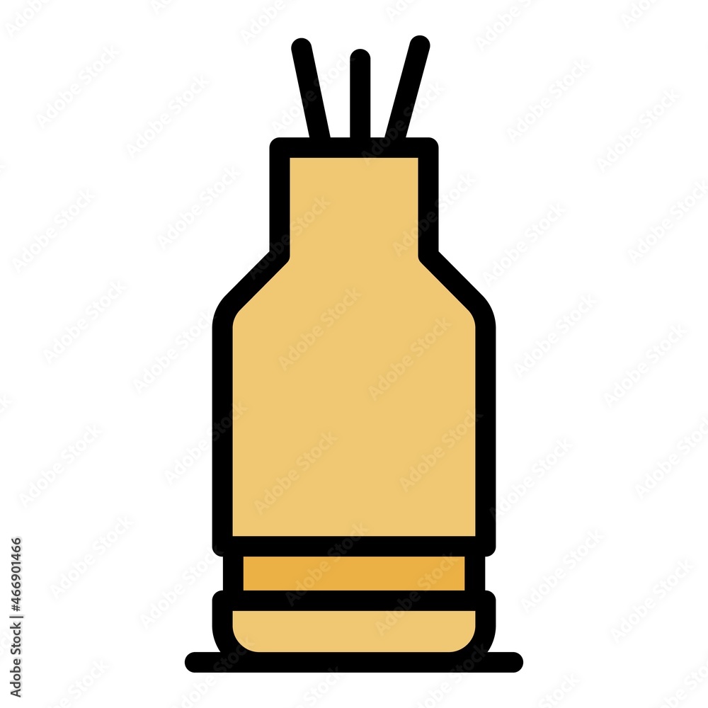 Poster herbal diffuser icon. outline herbal diffuser vector icon color flat isolated