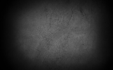 Old wall texture cement dark black gray  background abstract grey color design are light with white gradient background.