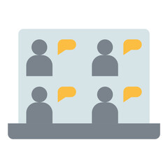 video call flat icon