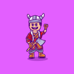 cute viking illustration