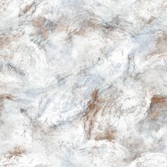 Seamless neutral and white grungy classic abstract surface pattern design for print. High quality illustration. Monochrome earth colored design with white pattern design overlay. Repeat graphic swatch