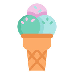 scoop flat icon